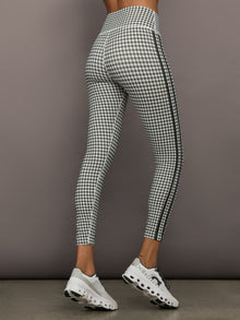 Houndstooth Legging | Ivory / Faded Black