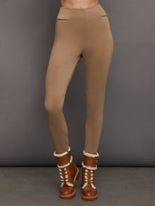 Stretch Twill Stirrup Legging | Khaki