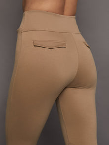 Stretch Twill Stirrup Legging | Khaki