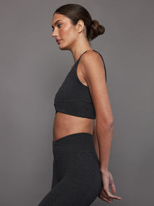 Wrap Bra in Heather Melt | Charcoal Heather