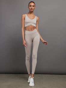 Wrap Bra in Heather Melt | Heather Oatmeal