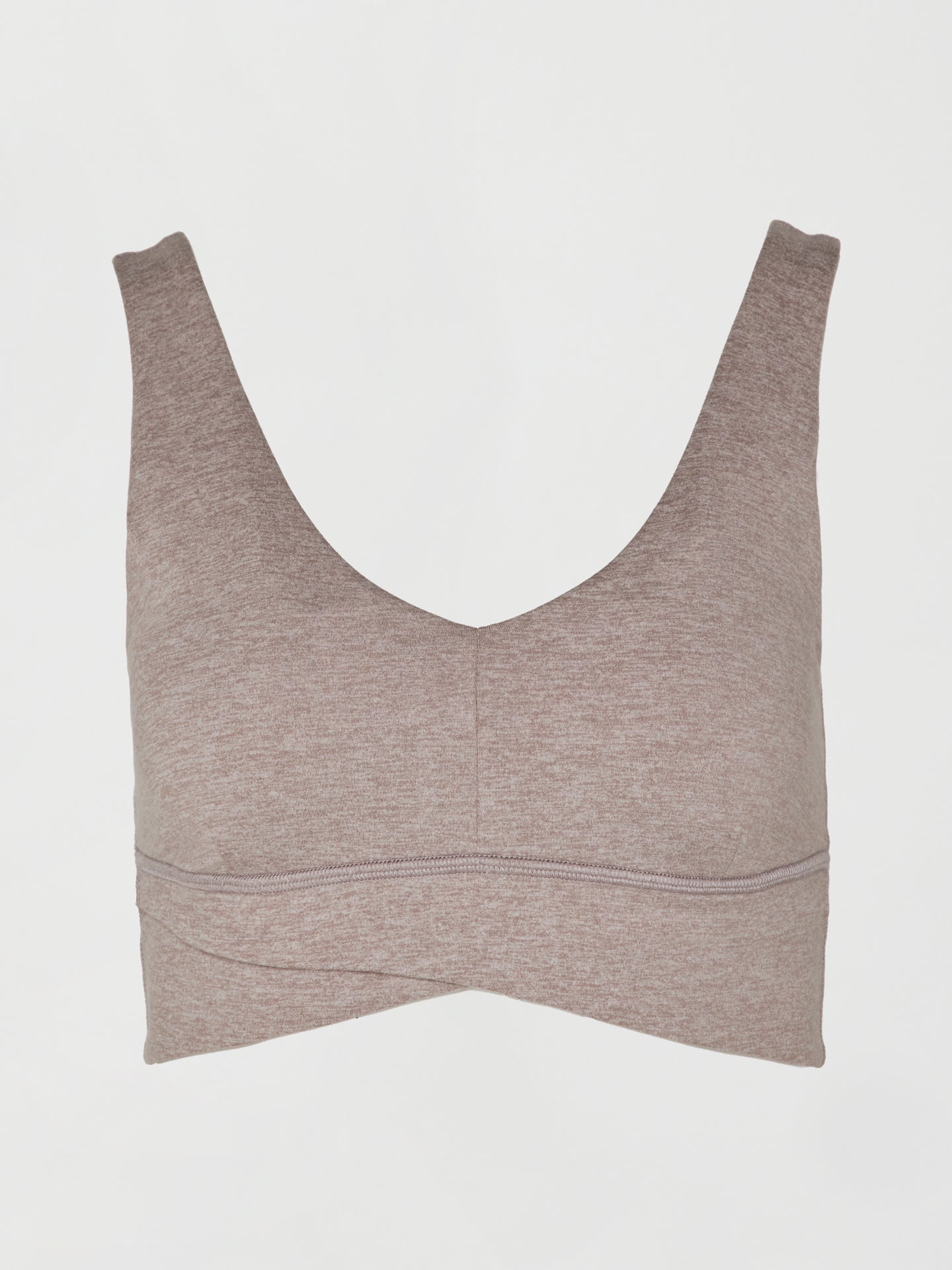 Carbon38 | Wrap Bra In Heather Melt | Heather Oatmeal