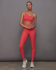 One Shoulder Convertible Bra Top in Melt | Tomato