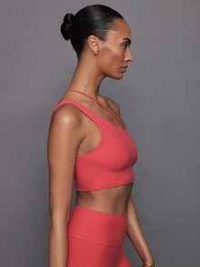 One Shoulder Convertible Bra Top in Melt | Tomato
