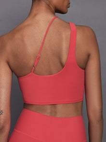 Carbon38 | One Shoulder Convertible Bra Top in Melt | Tomato