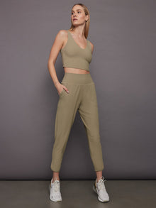 V-Neck Longline Bra | Silversage