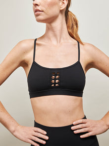 Crochet Melt Bra | Black