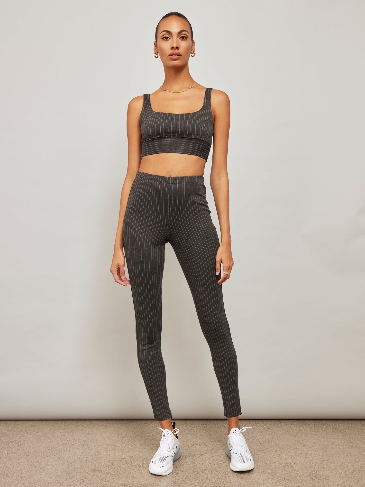 Pinstripe Bra | Black Pinstripe