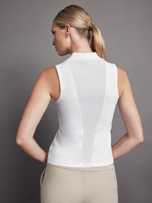 Wrap Neck Tank | White