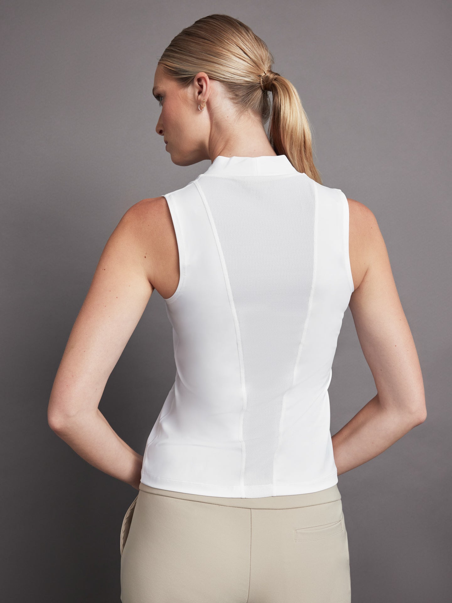 Wrap Neck Tank | White