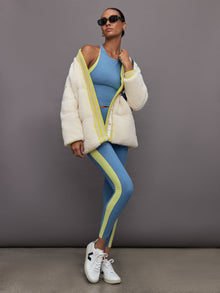 Carbon38 | Colorblock High Neck Tank | Coronet Blue/Charlock