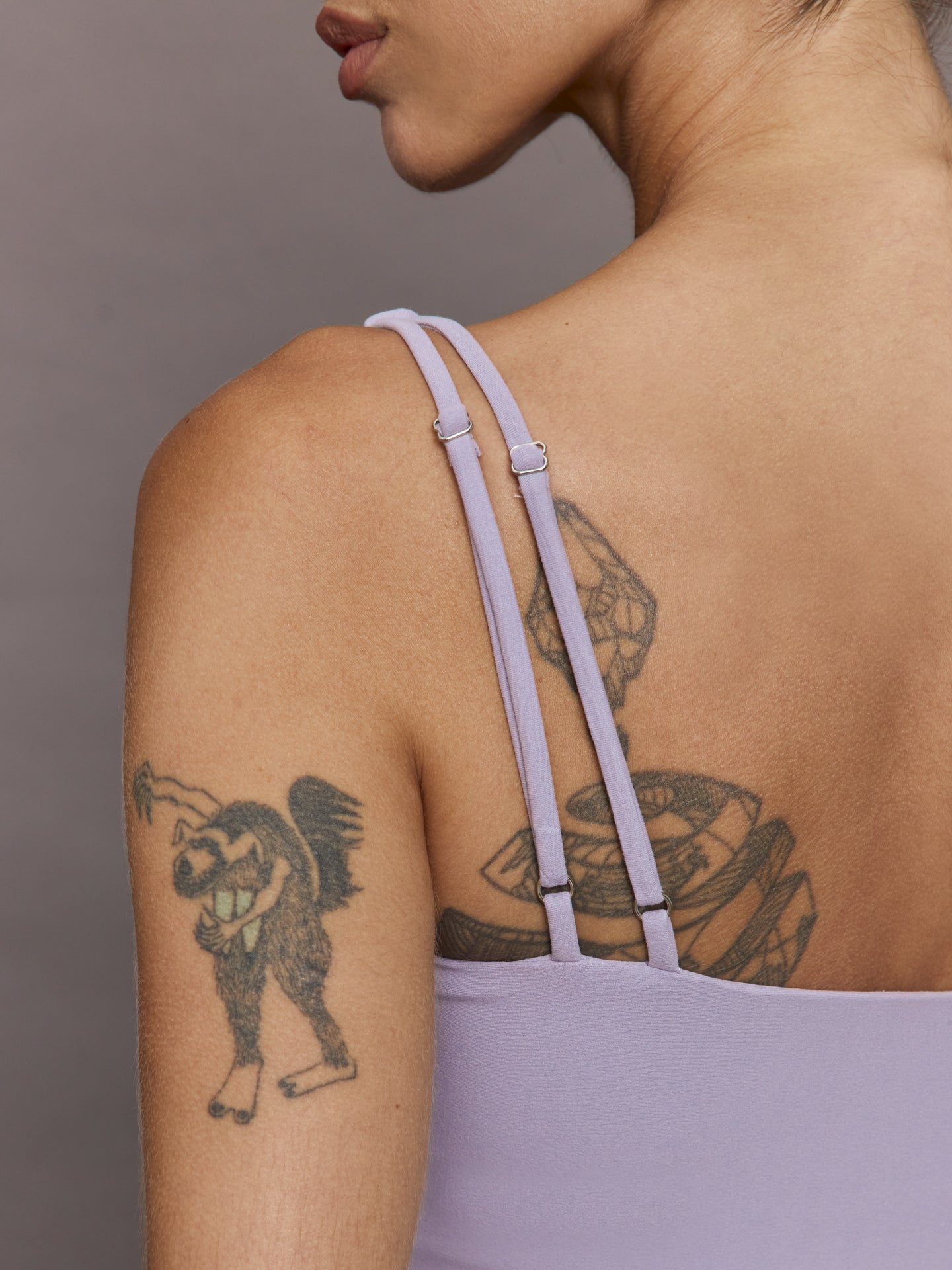 V Neck Tank in Melt | Lavender Grey