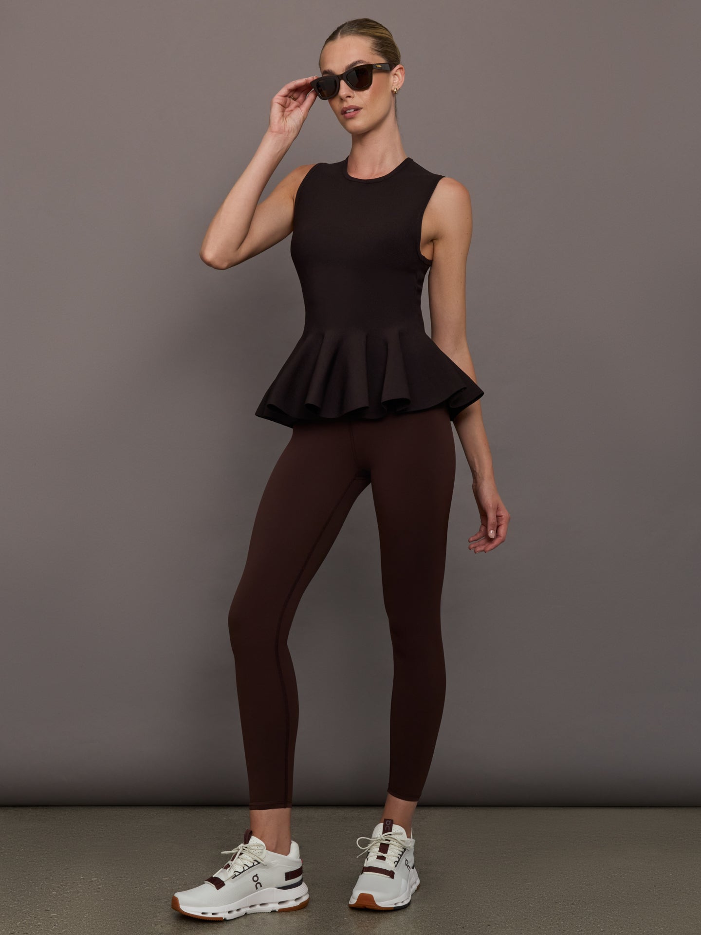 Peplum Sweater Tank | Chocolate Torte