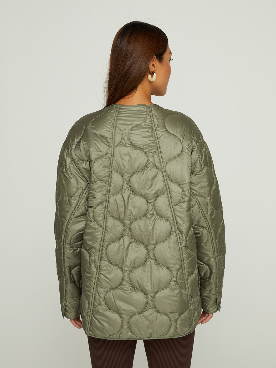 Carbon38 | Quilted Jacket | Silvery Green