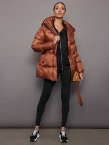 Knit Jacket with Asymmetrical Zip in Interlock | Black