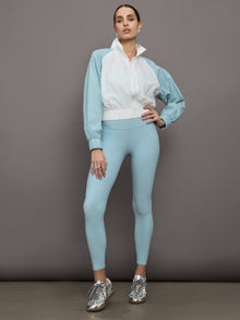 Colorblock Windbreaker | Cloud Dancer / Sky Blue