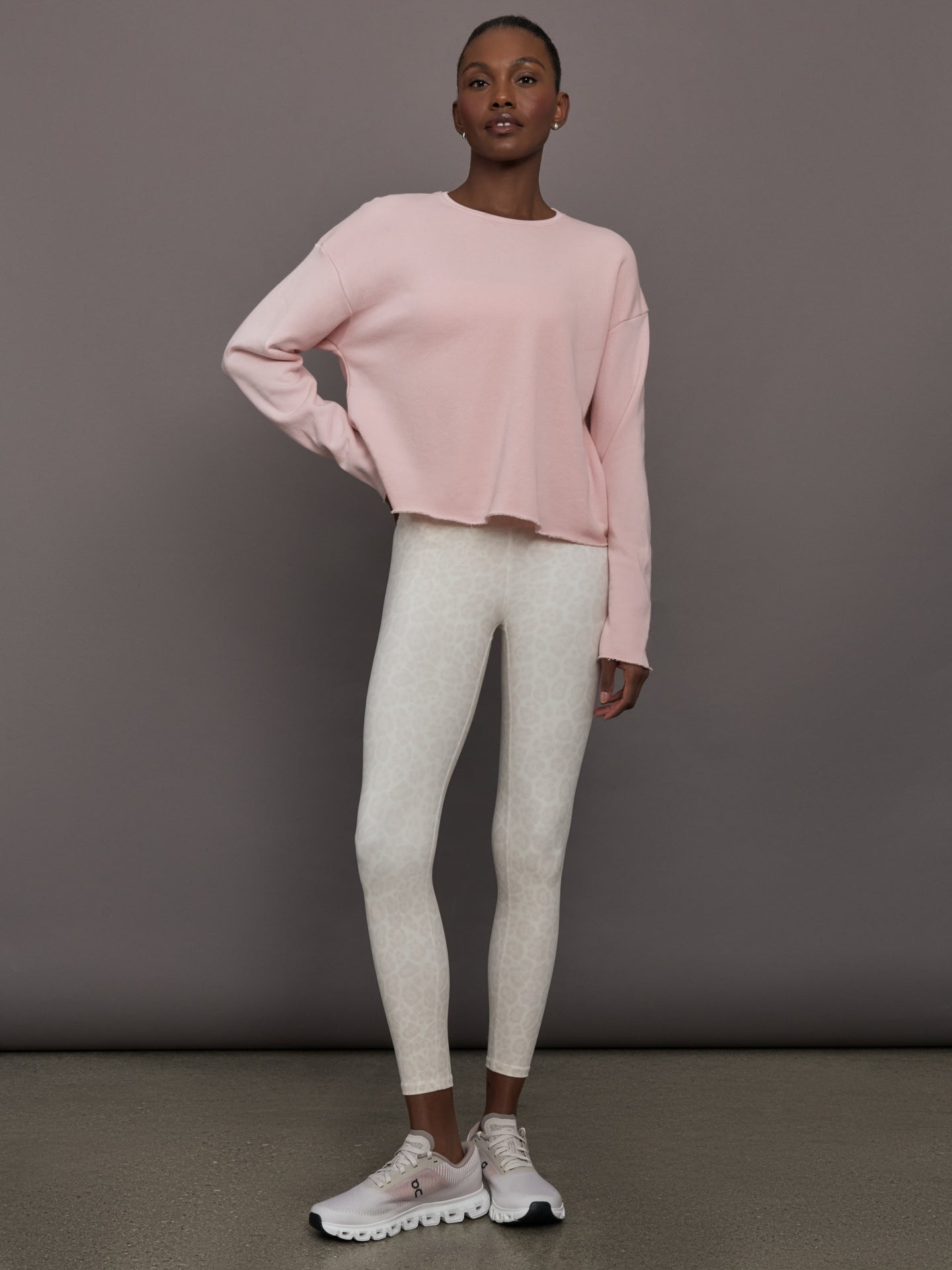 Crew Neck Sweatshirt in French Terry | Lotus