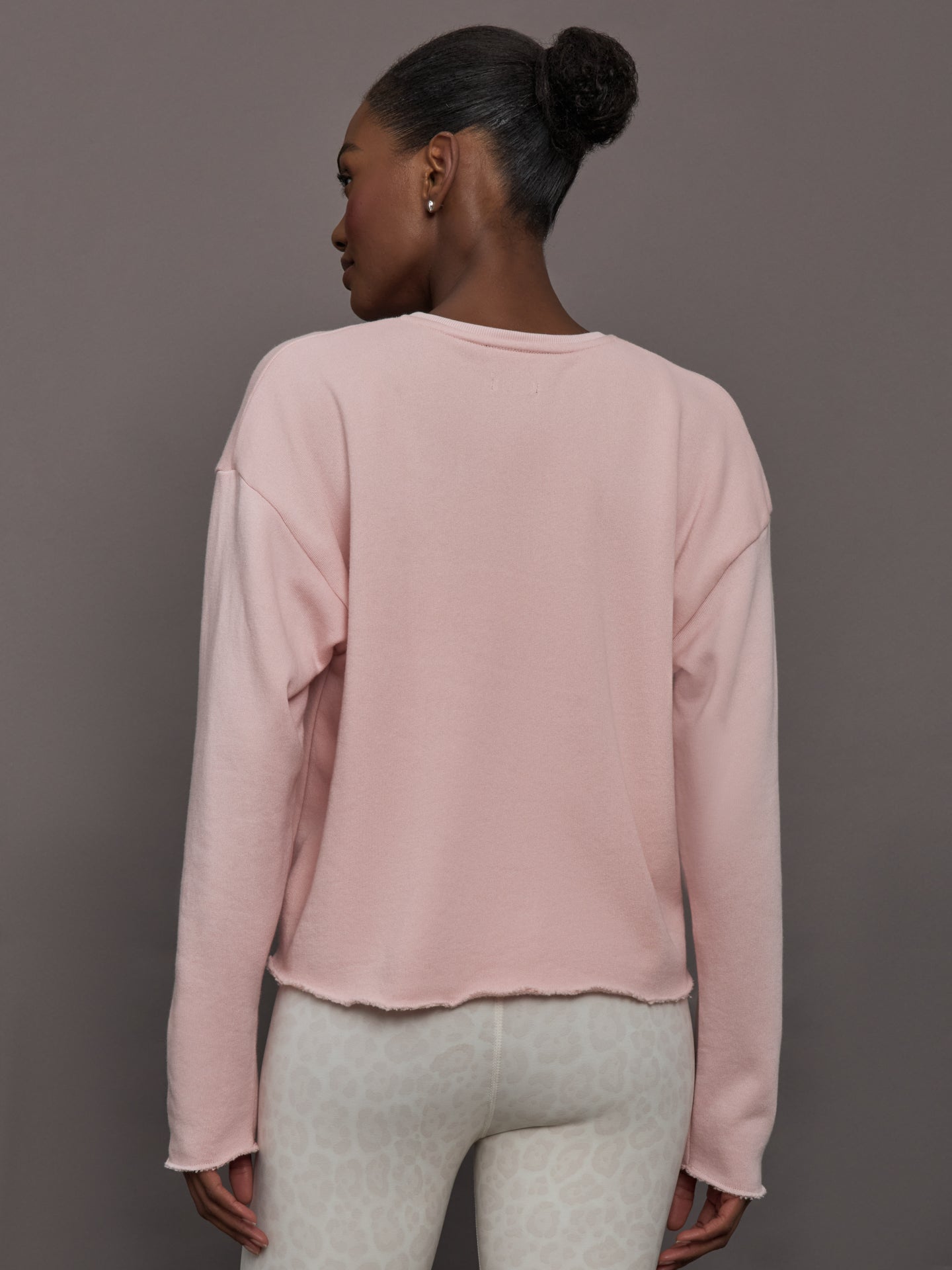 Crew Neck Sweatshirt in French Terry | Lotus