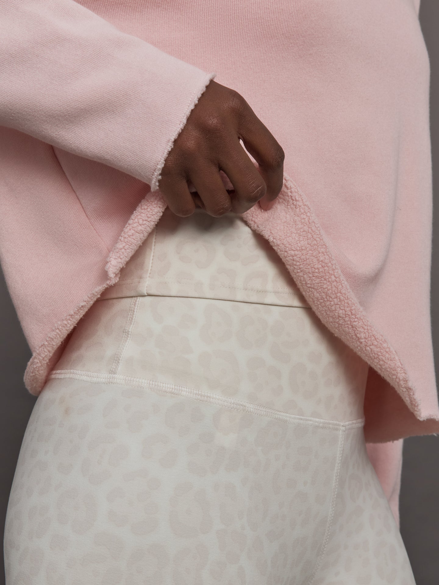 Crew Neck Sweatshirt in French Terry | Lotus