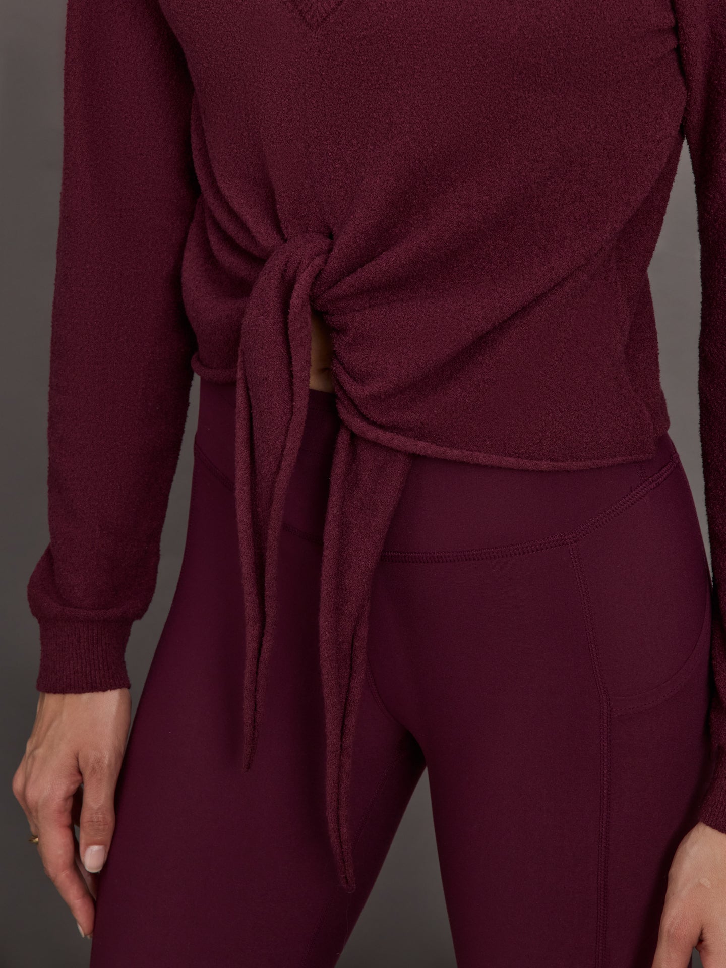 Knot Front Sweater | Fig