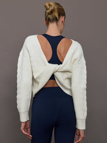 Twist Pullover | Ivory