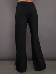 Pintuck Knit Pant in Interlock | Black