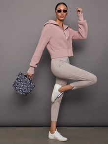 Carbon38 | Jogger in Heather Melt | Oatmeal Heather