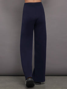 Carbon38 | High Waisted Scuba Pant | Navy Blazer