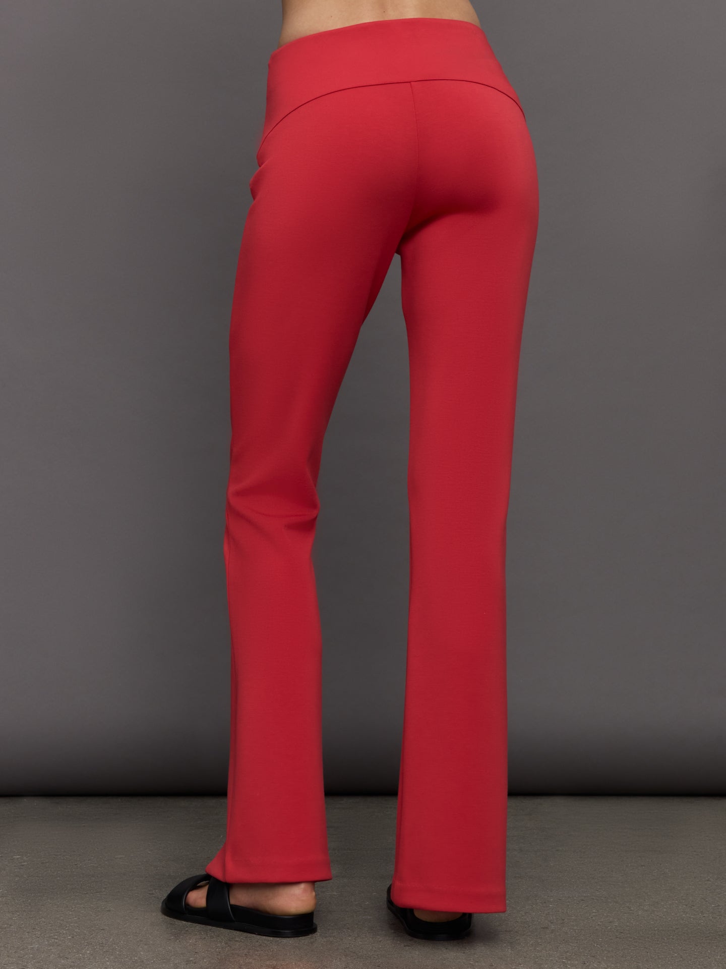 Split Leg Pant in Scuba | Tomato