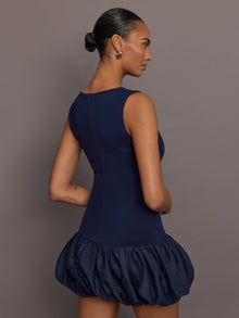 Carbon38 | Drop Waist Bubble Dress | Navy