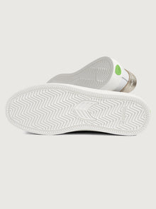 White shoe sole exterior. 