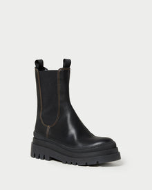 Carlota Chunky Lug Boot | Black/Black