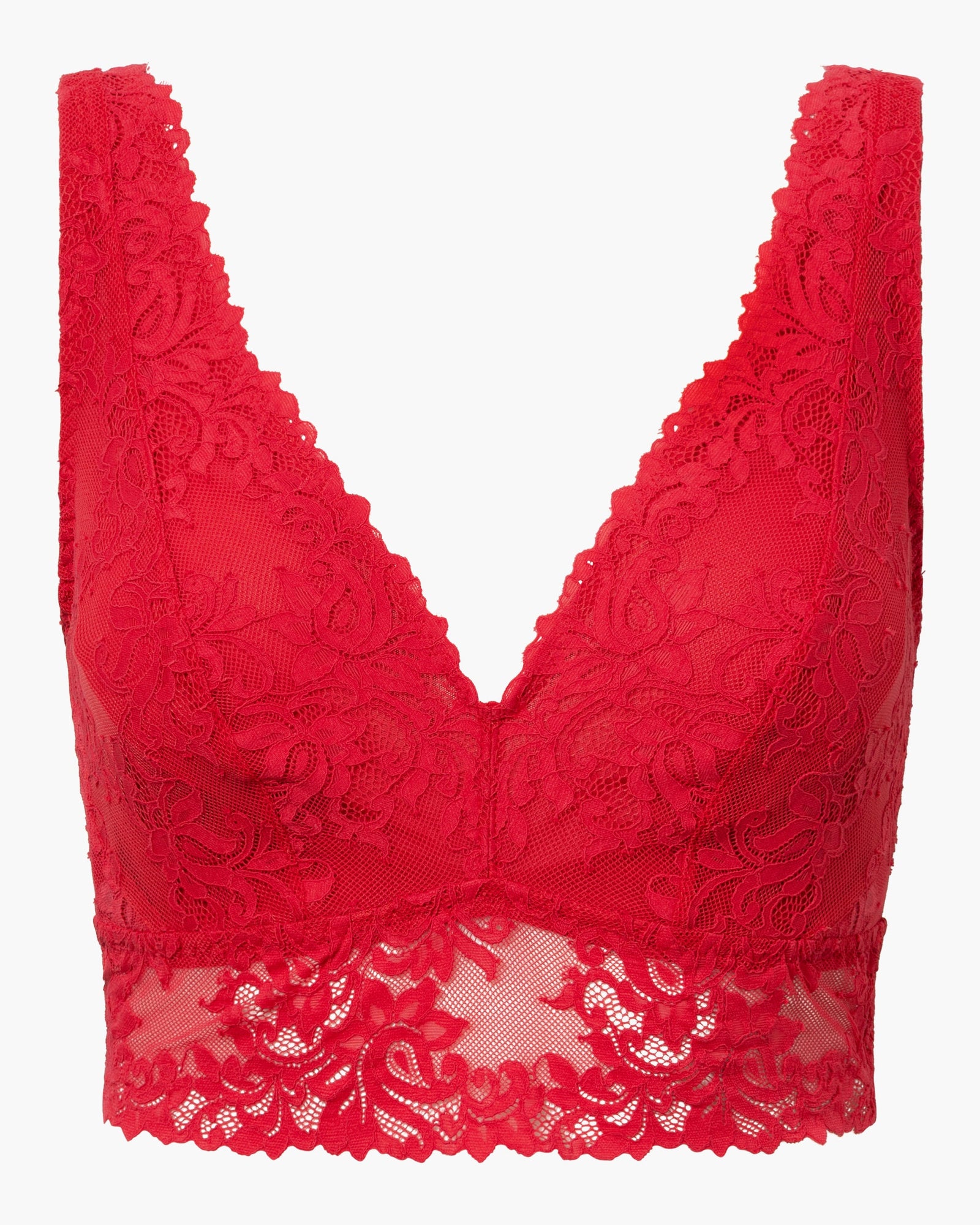 Red Bralette - Carmela Curvy Bralette