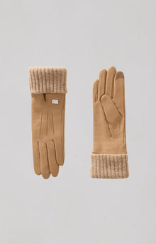 Carmel-L Gloves In Leather | Teak