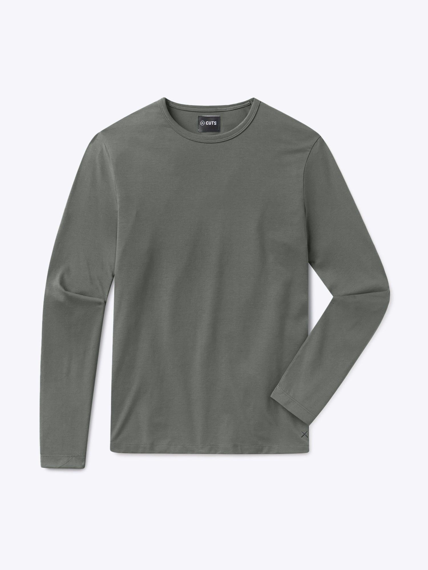 Mens | AO Forever Long Sleeve Tee | Classic-Fit PYCA Pro | Castor Grey
