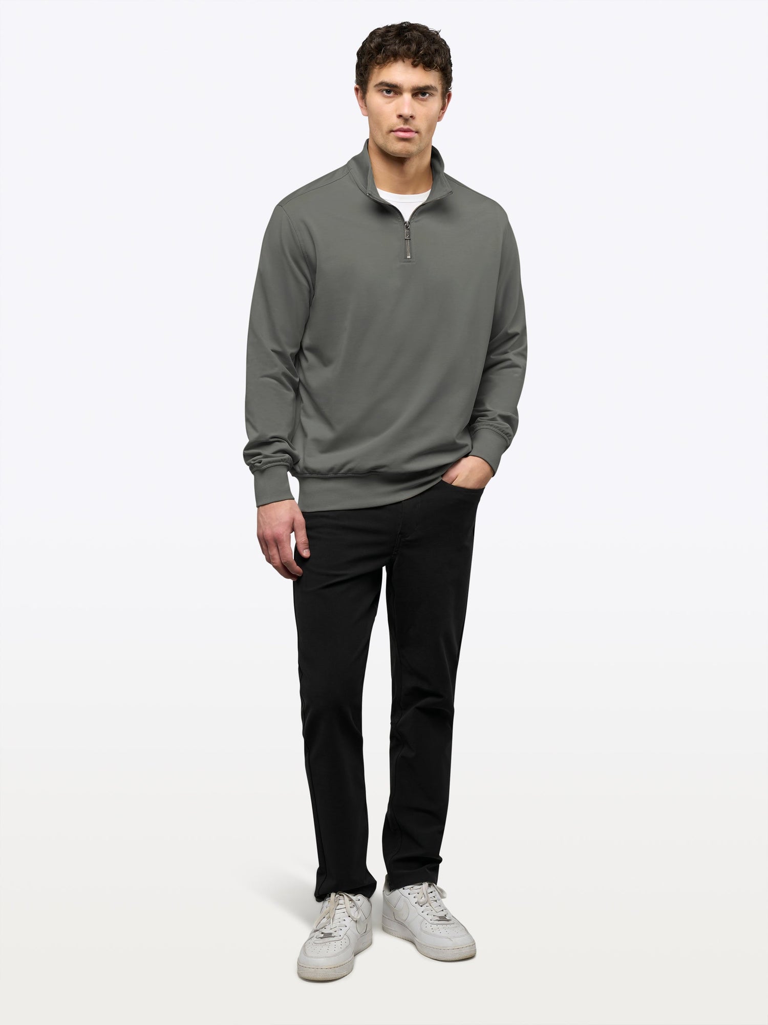 Mens | Hyperloop Q-Zip | Signature-Fit | Castor Grey