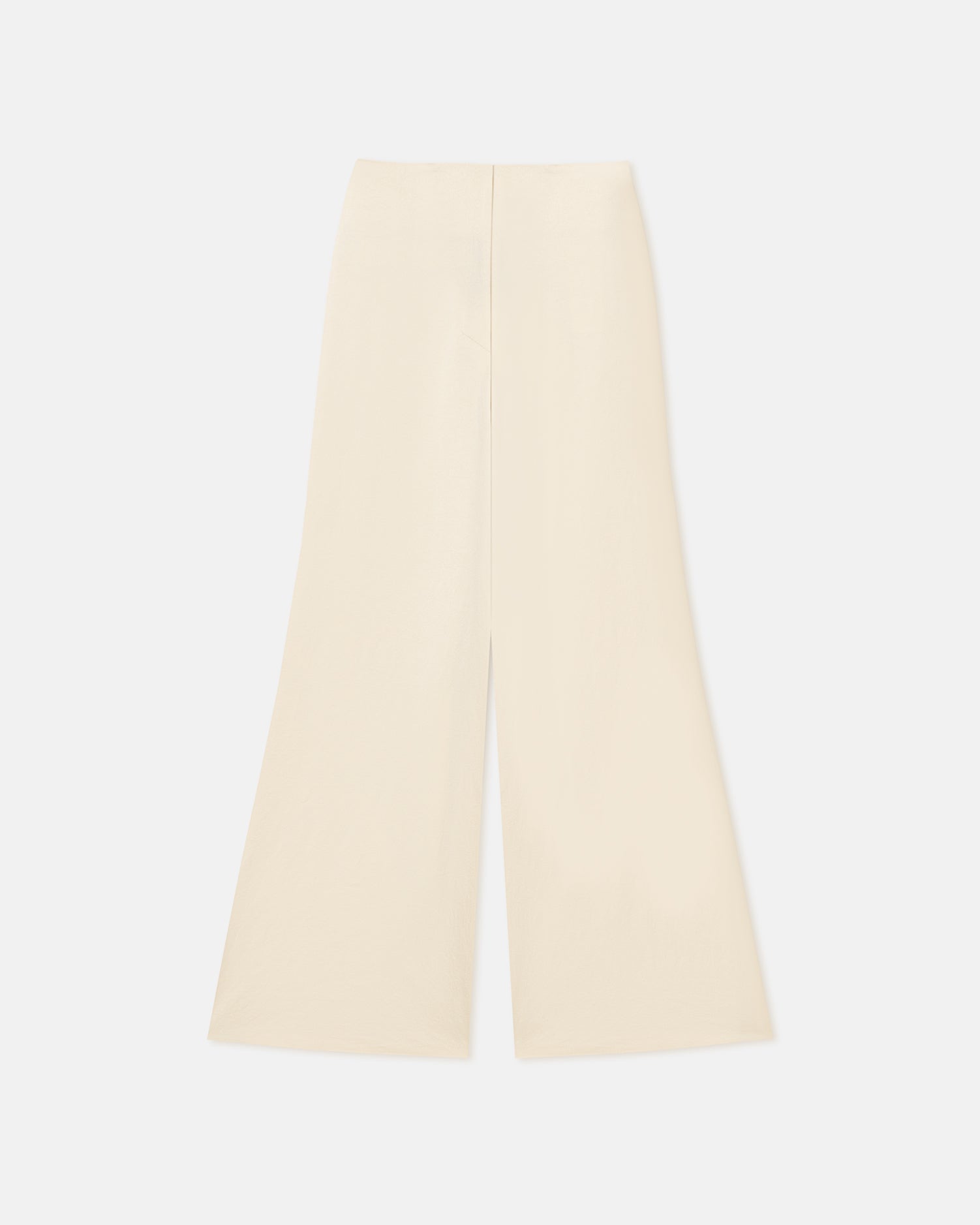 Womens | Charis Fluted Crisp-Satin Pants | Creme