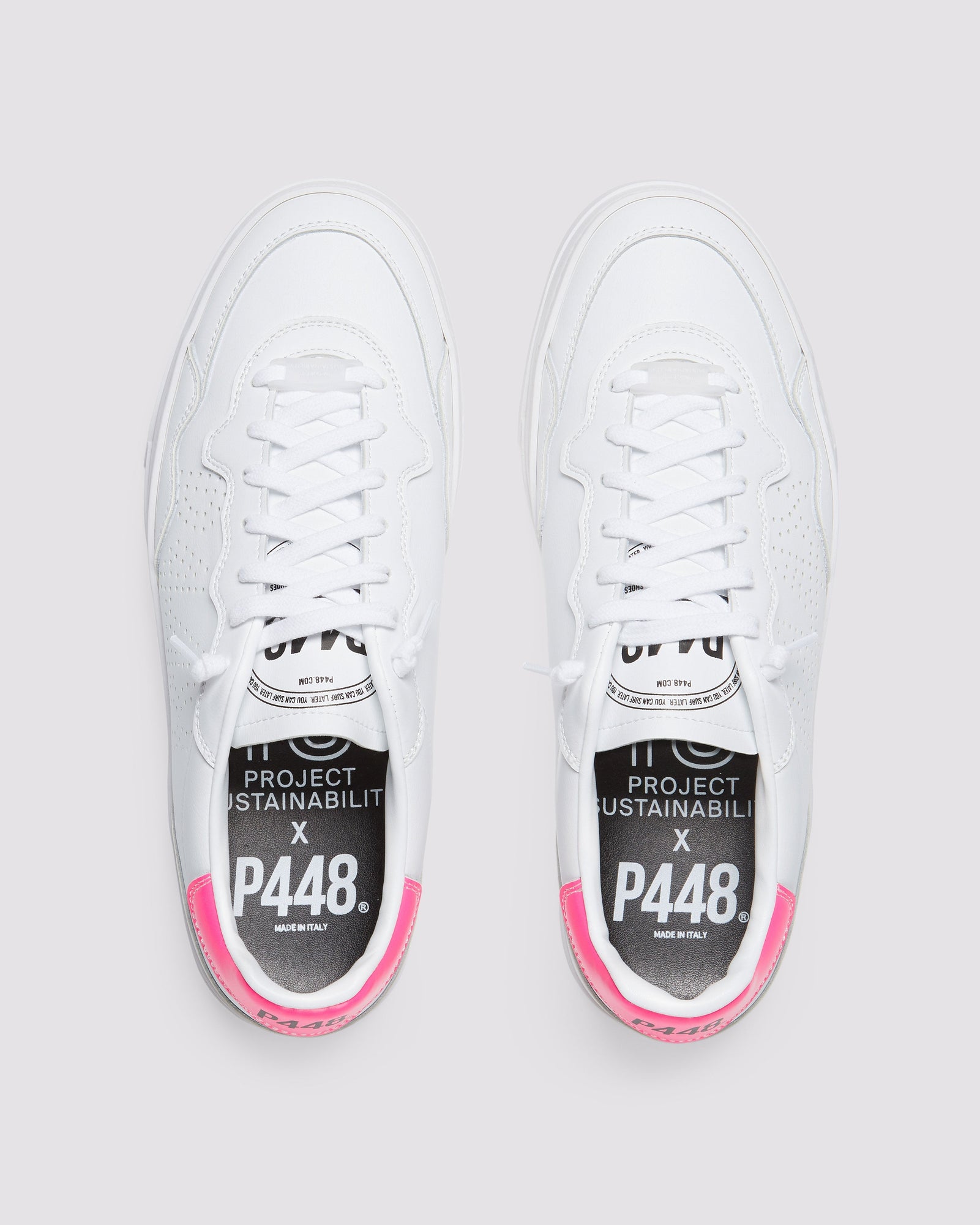 Unisex | Bali Recycled Fuchsia Sneaker | White