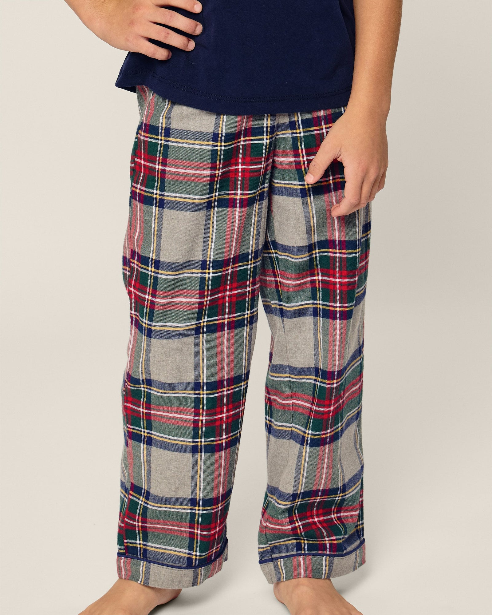 Kid's Brushed Cotton Pajama Pant in Westminster Tartan in Westminster Tartan#Color_Westminster Tartan