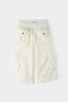 Allover Short Elastic Pants | Men | Cream