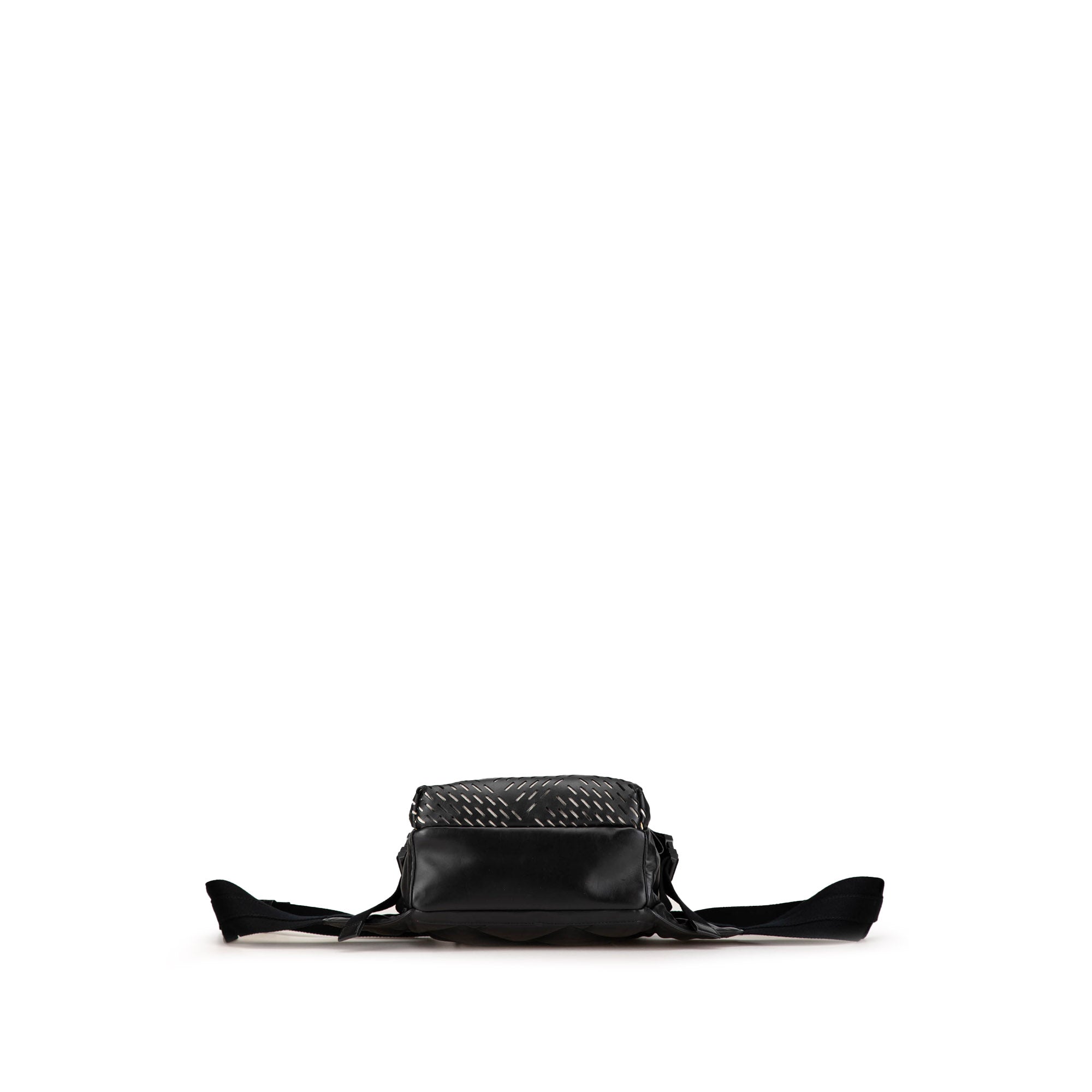 Bottega Veneta | Pre-Owned Perforated Leather Belt Bag | Black