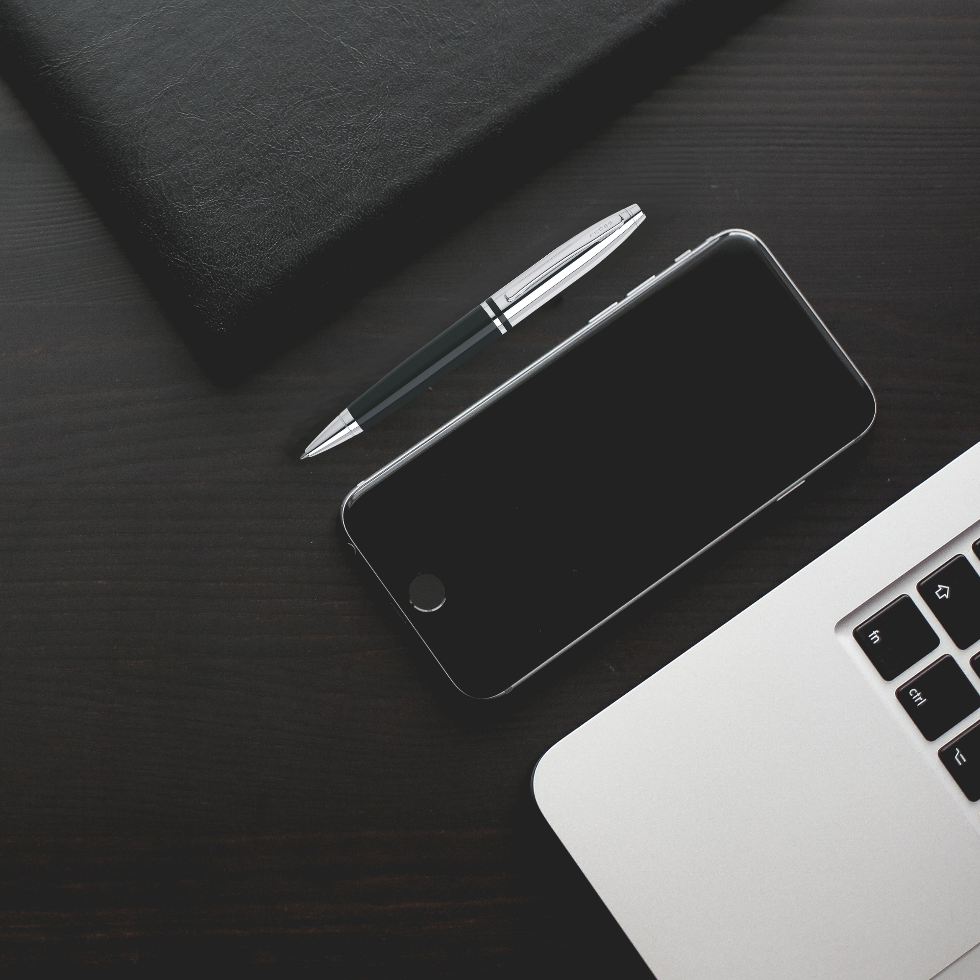 Calais Ballpoint Pen | Chrome/Black Lacquer