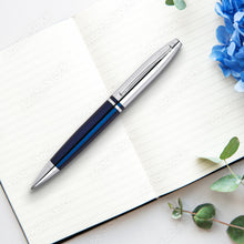 Calais Ballpoint Pen | Chrome & Blue Lacquer
