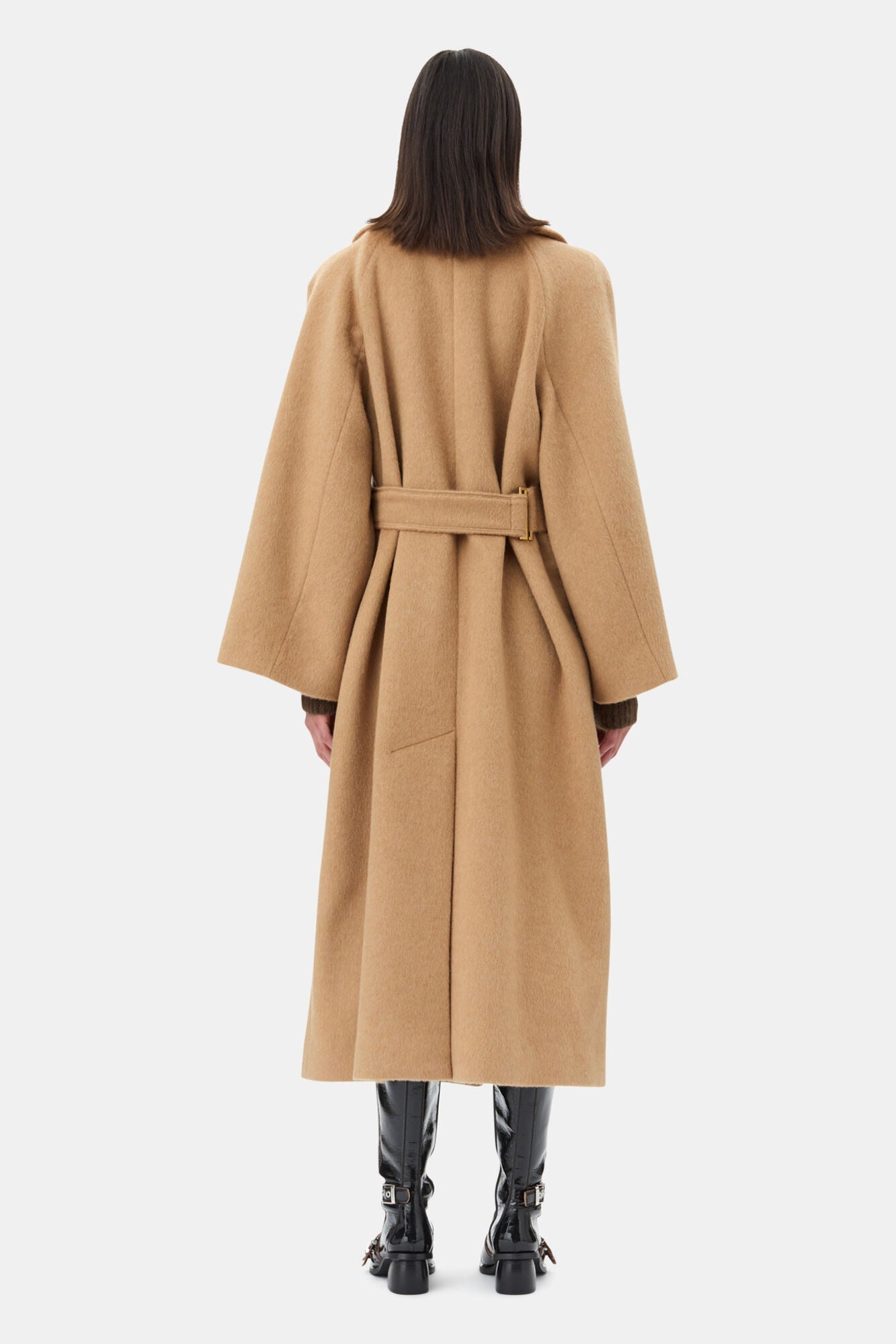 Camel Wool Blend Coat | Latte