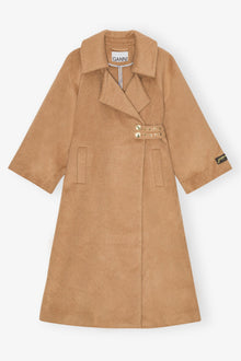 Camel Wool Blend Coat | Latte