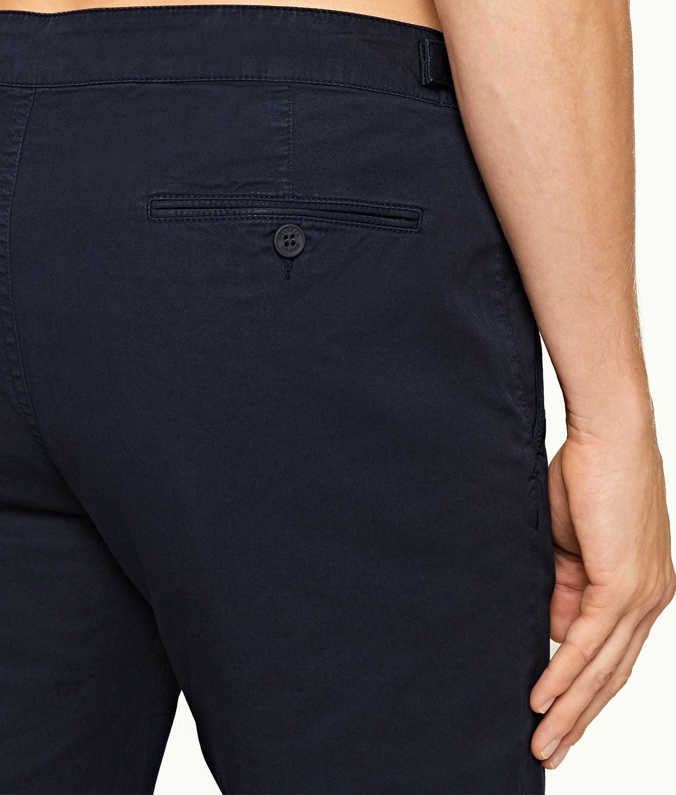 Campbell Slim Fit Stretch Chinos | Navy