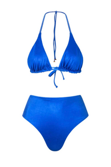 Gaia Bikini Top | Crystal Blue