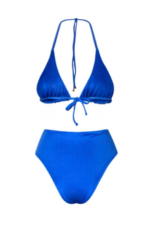 Gaia Bikini Top | Crystal Blue