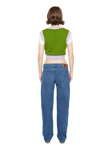 Womens | Cardiff Argyle Sweater Vest | Green