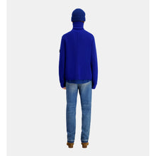 Cardigan With Zipper | Men | Electric Blue